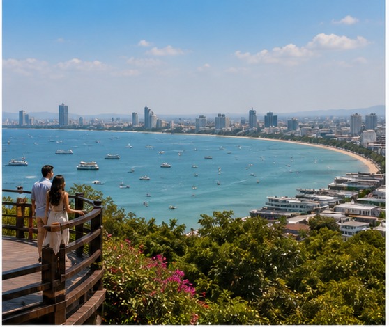 Pattaya coastal viewpoint route stop