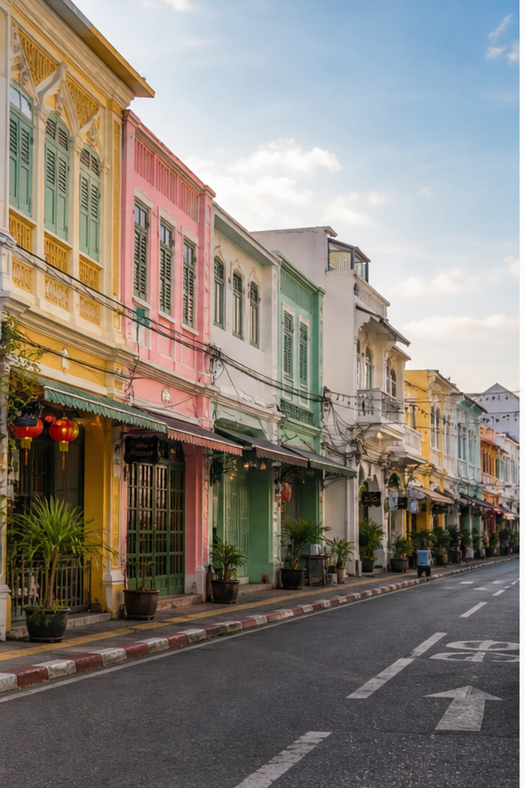 Phuket Old Town, Phuket Province: the private route behind the pastel streets.